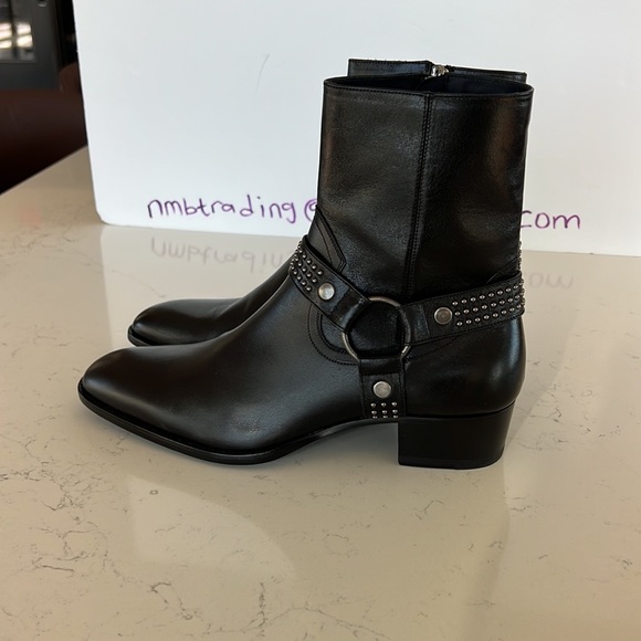 Saint Laurent Paris size 43(10B) genuine leather black boots - Picture 3 of 8